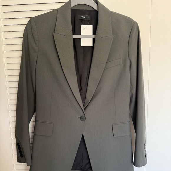 NWOT Theory Etiennette Wool Women's Suit Jacket Blazer, Size 6, $345 - Picture 1 of 4